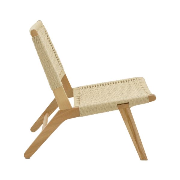 263 000012 2 6 Armchair Filippo pakoworld natural beech wood-natural rope 68x72x74cmBOHO CHIC > Chairs and Armchairs