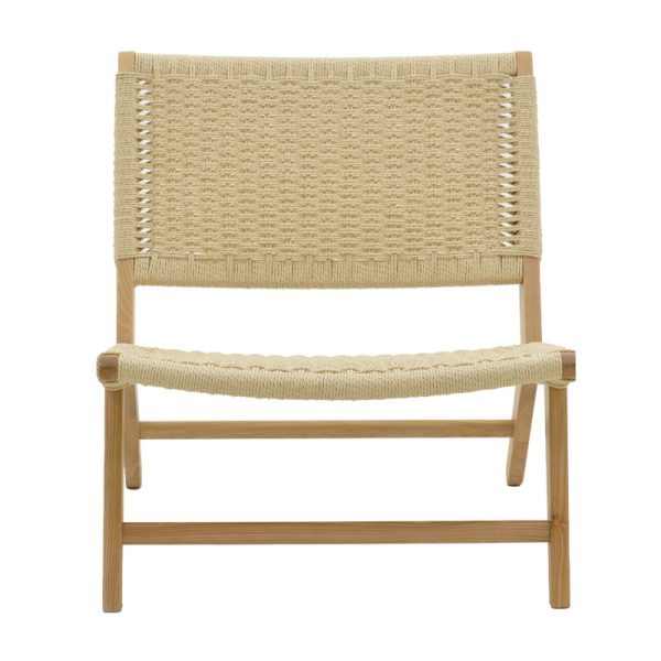 263 000012 3 6 Armchair Filippo pakoworld natural beech wood-natural rope 68x72x74cmBOHO CHIC > Chairs and Armchairs