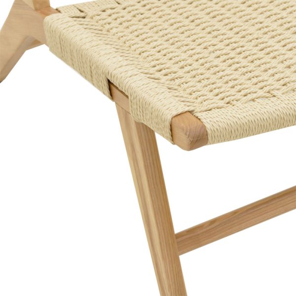 263 000012 4 6 Armchair Filippo pakoworld natural beech wood-natural rope 68x72x74cmBOHO CHIC > Chairs and Armchairs