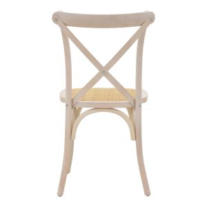 263 000021 4 3 Chair Dylon pakoworld stackable white wash beech wood-rattan natural seat 48x52x89cmBOHO CHIC > Chairs and Armchairs