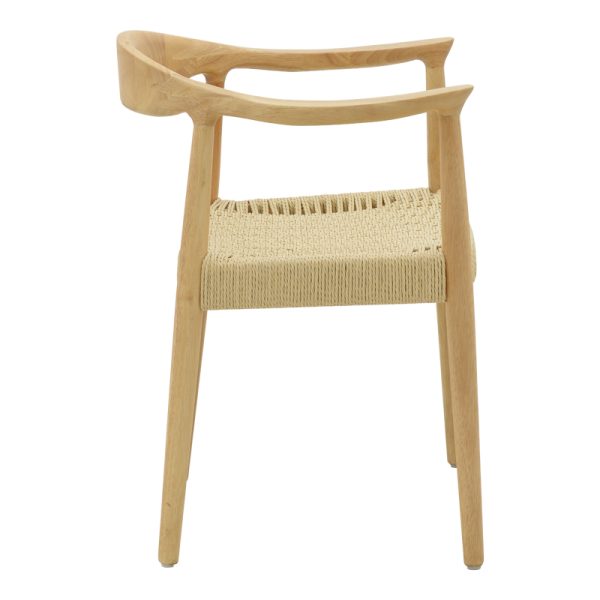 263 000024 2 8 Armchair Juvan pakoworld natural rubberwood 64x53x77cmBOHO CHIC > Chairs and Armchairs