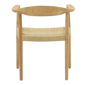 263 000024 4 8 Armchair Juvan pakoworld natural rubberwood 64x53x77cmBOHO CHIC > Chairs and Armchairs