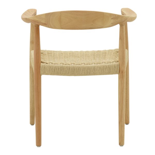 263 000024 4 8 Armchair Juvan pakoworld natural rubberwood 64x53x77cmBOHO CHIC > Chairs and Armchairs