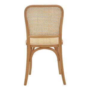 263 000027 4 4 Chair stackable Kalliope pakoworld natural beech wood-natural rattan 45x50x89cmBOHO CHIC > Chairs and Armchairs