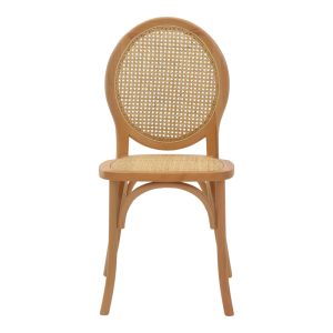 263 000030 3 3 Chair stackable Camil pakoworld natural beech wood-natural rattan 45x50x94cmBOHO CHIC > Chairs and Armchairs