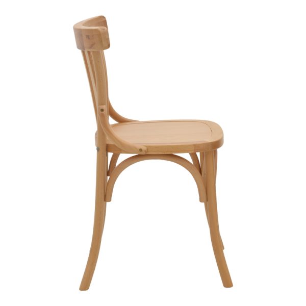 263 000033 2 3 Chair Flisbie pakoworld natural beech wood 46x48x86cmBOHO CHIC > Chairs and Armchairs