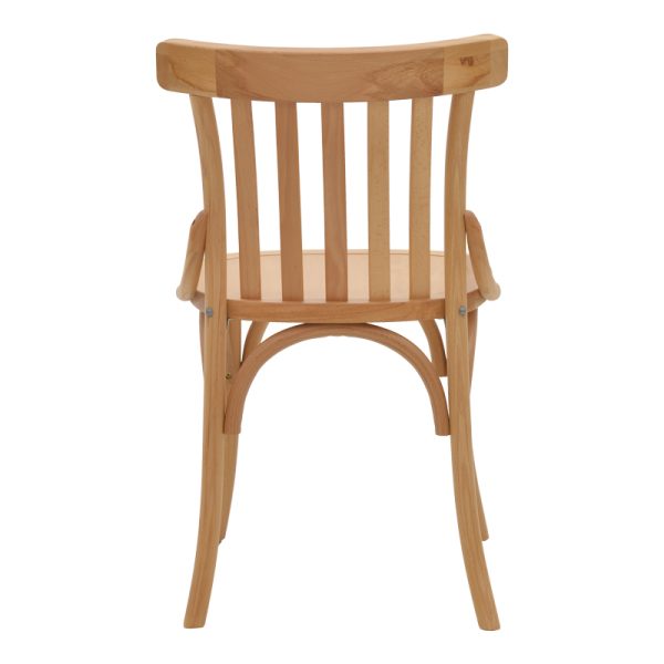 263 000033 4 3 Chair Flisbie pakoworld natural beech wood 46x48x86cmBOHO CHIC > Chairs and Armchairs