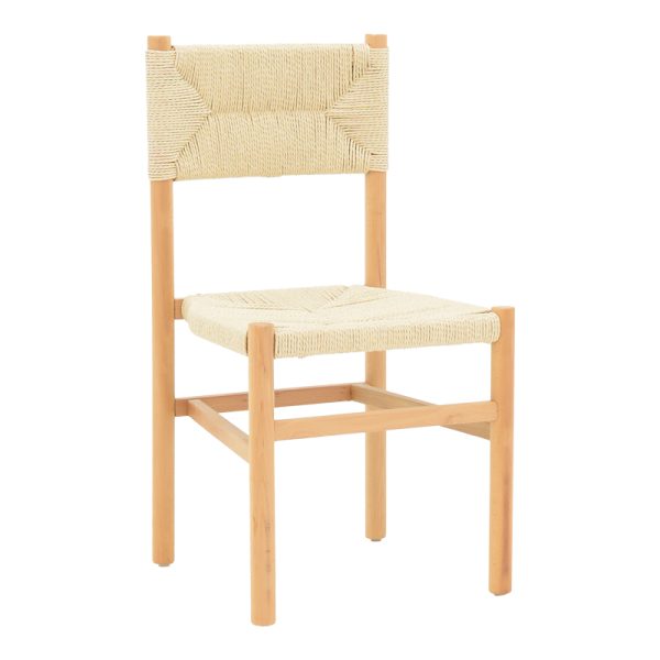 263 000042 5 Oarvine chair pakoworld natural rubberwood-natural rope 46x52x88cmBOHO CHIC > Chairs and Armchairs