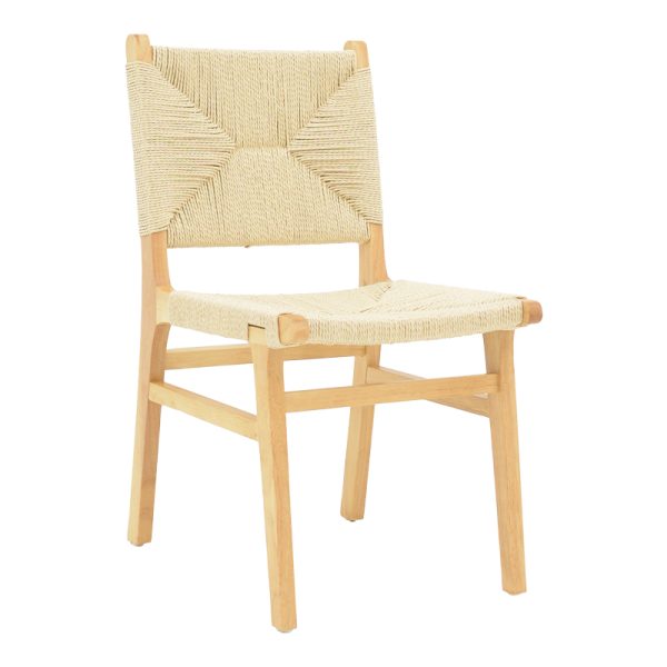 263 000044 5 Arten pakoworld chair rope-rubberwood in natural color 60x55x85cmBOHO CHIC > Chairs and Armchairs