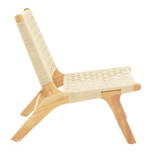 263 000045 2 4 Polisin pakoworld armchair rope-rubberwood in natural color 55x80x77cmBOHO CHIC > Chairs and Armchairs