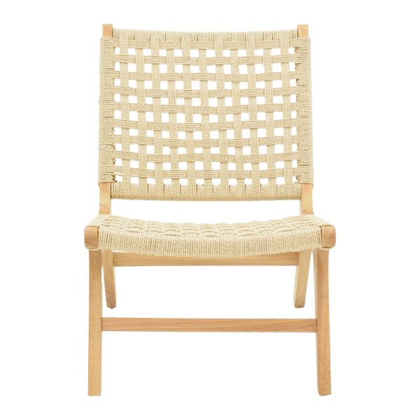 263 000045 3 4 Polisin pakoworld armchair rope-rubberwood in natural color 55x80x77cmBOHO CHIC > Chairs and Armchairs