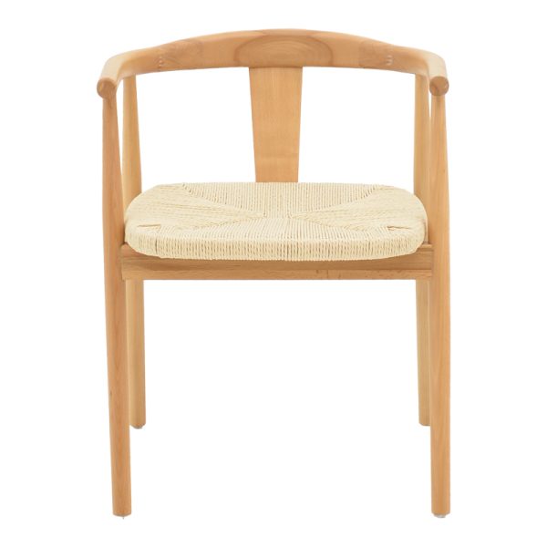 263 000048 3 7 Gernine armchair pakoworld solid beech wood and rope in natural shade 56x49x73cmBOHO CHIC > Chairs and Armchairs