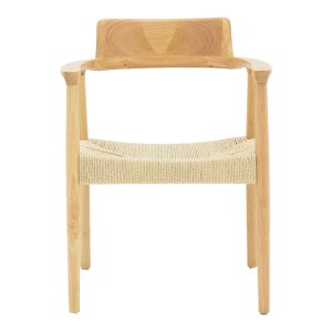263 000049 3 2 Jojene pakoworld rubberwood and rope armchair in natural shade 58x54x79cmBOHO CHIC > Chairs and Armchairs