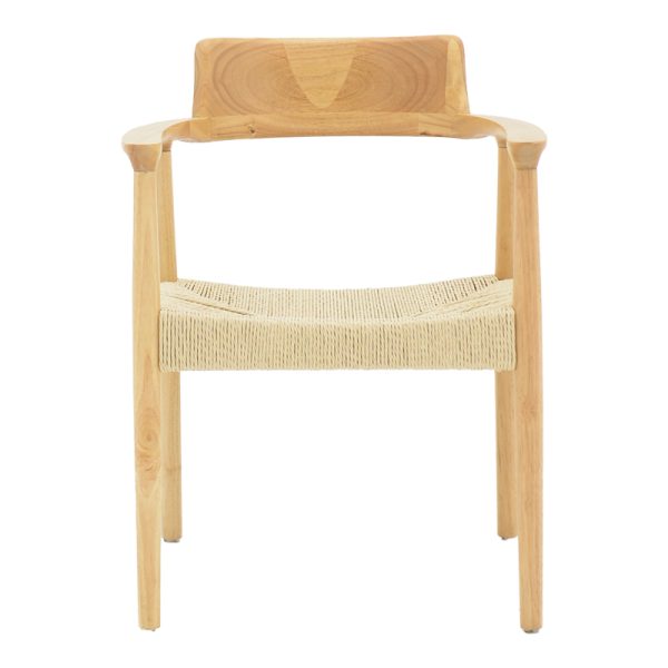 263 000049 3 2 Jojene pakoworld rubberwood and rope armchair in natural shade 58x54x79cmBOHO CHIC > Chairs and Armchairs