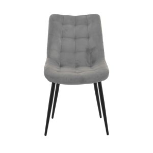 264 000010 4 6 Chair Vittorio pakoworld anthracite-black metal leg 46x62x80cmIndoor furniture > Chairs