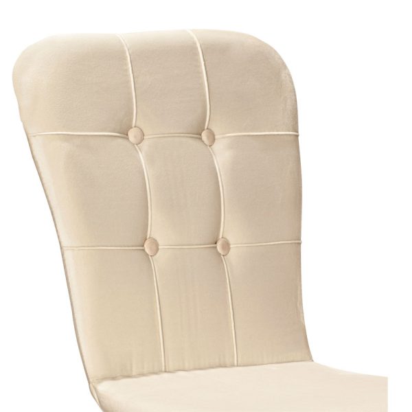 266 000003 4 3 Chair Sonora I pakoworld velvet ivory-walnut legIndoor furniture > Sofas