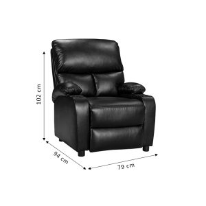 269 000002 2 3 Armchair relax with cupholder Gartia pakoworld PU brown 79x94x102cmIndoor furniture > Living room armchairs