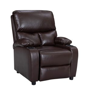 269 000002 4 Armchair relax with cupholder Gartia pakoworld PU brown 79x94x102cmIndoor furniture > Living room armchairs