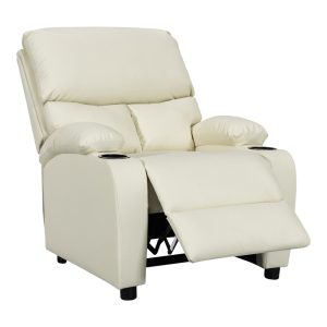 269 000013 2 4 Armchair relax with cupholder Gartia pakoworld pu in cream color 79x94x102cmIndoor furniture > Living room armchairs