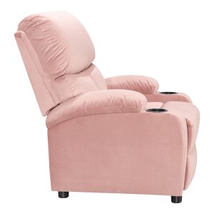 269 000015 3 7 Armchair relax with cupholder Gartia pakoworld velvet in rotten apple color 79x94x102cmIndoor furniture > Living room armchairs