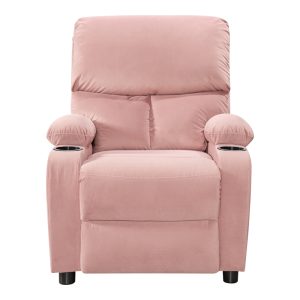 269 000015 4 7 Armchair relax with cupholder Gartia pakoworld velvet in rotten apple color 79x94x102cmIndoor furniture > Living room armchairs