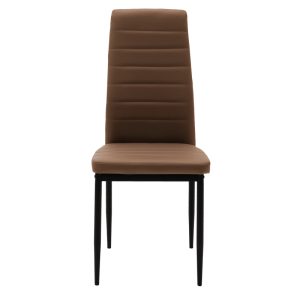 270 000003 3 8 Chair Parker pakoworld PU cappuccino-black leg 42x48x98cmIndoor furniture > Chairs