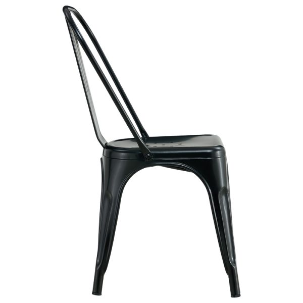 270 000006 2 8 Chair Utopia pakoworld metal black 44x44x85cmIndoor furniture > Chairs