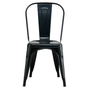 270 000006 3 8 Chair Utopia pakoworld metal black 44x44x85cmIndoor furniture > Chairs