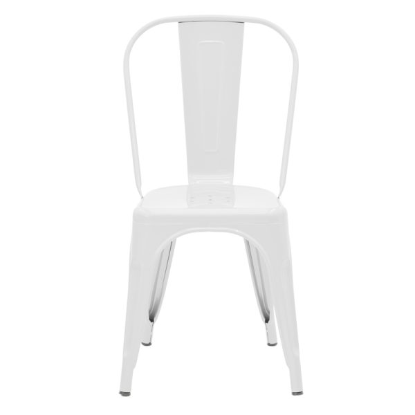 270 000007 3 2 Chair Utopia pakoworld metal white 44x44x85cmOutdoor furniture > Garden chair
