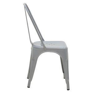 270 000008 2 3 Chair Utopia pakoworld metal grey 44x44x55cmOutdoor furniture > Garden chair