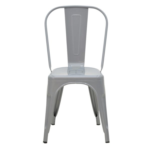 270 000008 3 3 Chair Utopia pakoworld metal grey 44x44x55cmOutdoor furniture > Garden chair