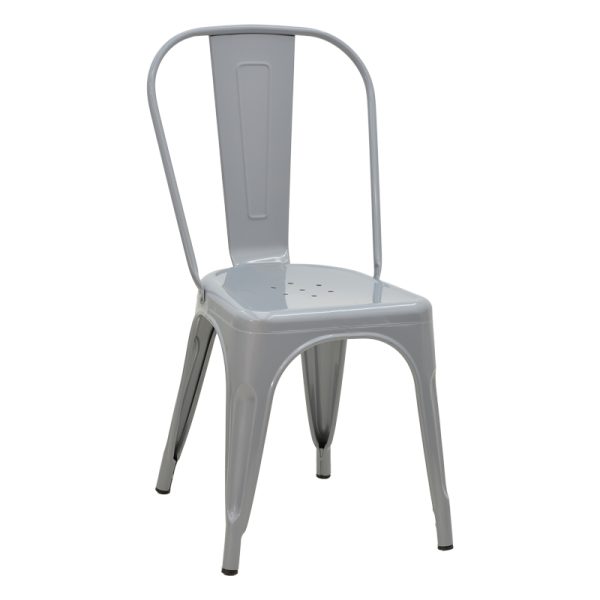 270 000008 6 Chair Utopia pakoworld metal grey 44x44x55cmOutdoor furniture > Garden chair