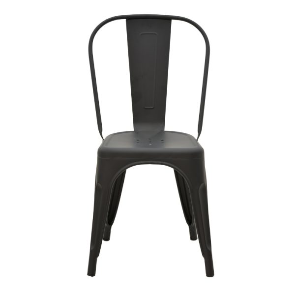 270 000009 3 5 Chair Utopia pakoworld metal black matte 44x44x85cmIndoor furniture > Chairs