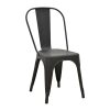 270 000009 8 Bar stool with backrest Utopia pakoworld metal grey matte 42x42x97cmIndoor furniture > Bar stools