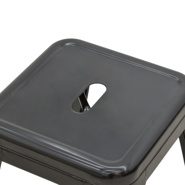 270 000018 2 2 Stool Utopia pakoworld metal black 30x30x45cmIndoor furniture > Stools