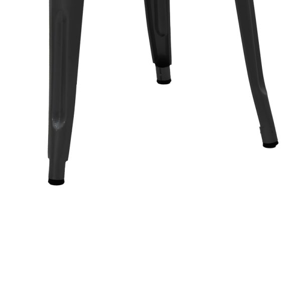 270 000018 3 2 Stool Utopia pakoworld metal black 30x30x45cmIndoor furniture > Stools
