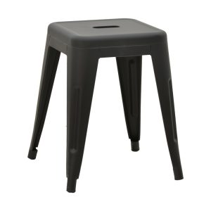 270 000019 12 Stool Utopia pakoworld metal black matte 30x30x45cmIndoor furniture > Stools