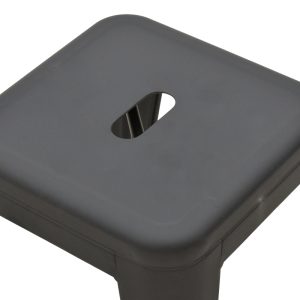 270 000019 2 9 Stool Utopia pakoworld metal black matte 30x30x45cmIndoor furniture > Stools