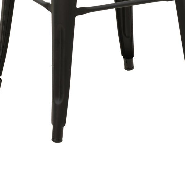 270 000019 3 9 Stool Utopia pakoworld metal black matte 30x30x45cmIndoor furniture > Stools