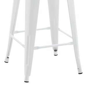 270 000025 2 5 Mid-height bar stool with back Utopia pakoworld metal in white shade 42x42x86cmOutdoor furniture > Stools bar