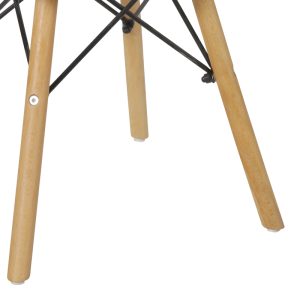 271 000020 2 3 Julita children's table pakoworld white mdf and natural beech wood Φ60x51cmIndoor furniture > Children's Room