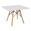 271 000021 10 Julita children's table pakoworld white mdf and natural beech wood Φ60x51cmIndoor furniture > Children's Room