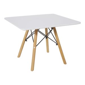 271 000021 10 Natali children's table pakoworld MDF white and natural beech wood 60x60x51cmIndoor furniture > Children's Room