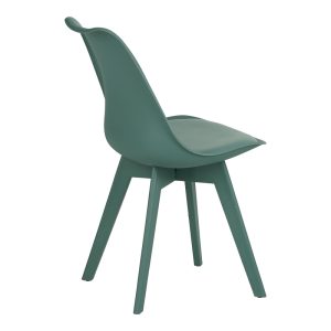 271 000039 2 12 Chair Gaston I pakoworld PP-PU in green color 48.5x53.5x81.5cmIndoor furniture > Chairs