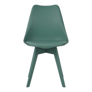 271 000039 4 12 Chair Gaston I pakoworld PP-PU in green color 48.5x53.5x81.5cmIndoor furniture > Chairs