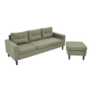 272 000002 4 4 Reversible corner sofa Maneli pakoworld fabric grey-beige 196x138/77x82cmIndoor furniture > Cornered sofas