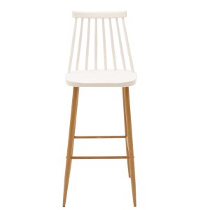 273 000006 3 5 Bar stool Aurora pakoworld white pp-natural leg 42x49x109cmOutdoor furniture > Stools bar