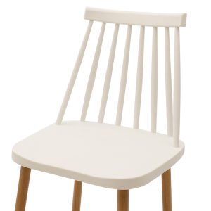 273 000006 4 5 Bar stool Aurora pakoworld white pp-natural leg 42x49x109cmOutdoor furniture > Stools bar