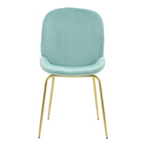 273 000017 3 2 Chair Maley pakoworld green elvet-gold metal 47x60x90cmIndoor furniture > Chairs
