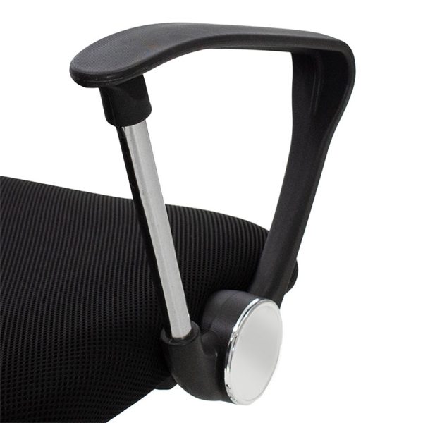 274 000005 4 15 Manager office chair Joel I pakoworld fabric mesh black 60x60x109-118cmOffice furniture > Manager office chairs